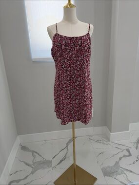 Vici Pink Floral Mini Slip Dress